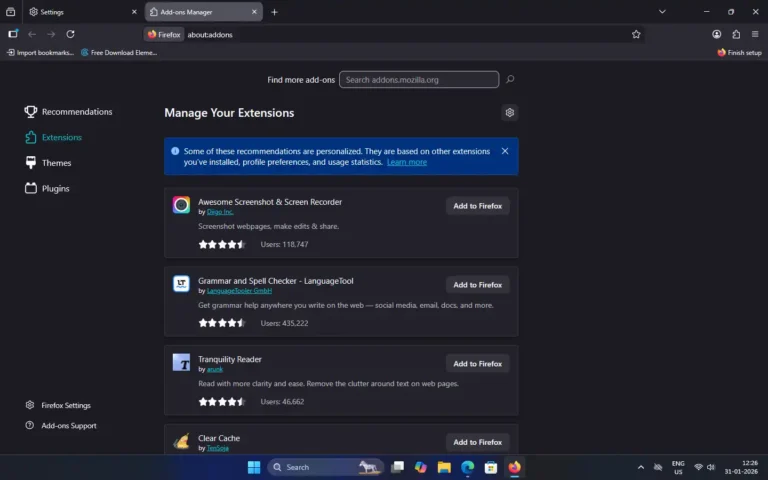 Mozilla Firefox Browser Extension For Windows