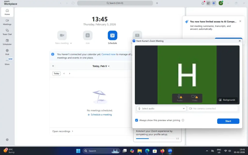 zoom meeting for windows