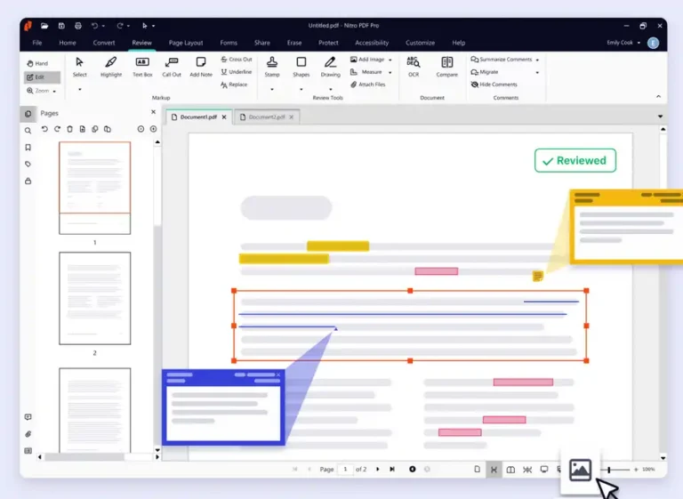 Nitro PDF Pro reader For windows