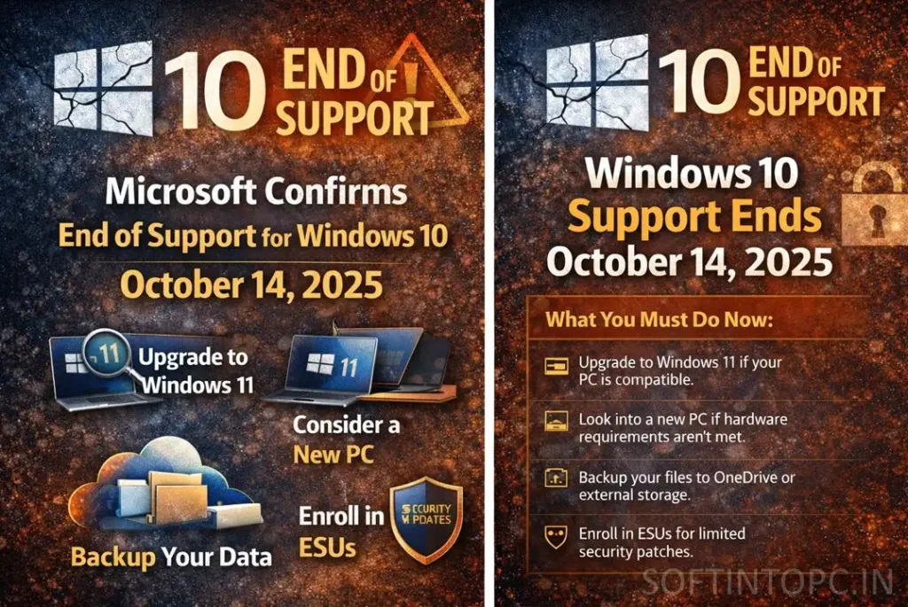 Microsoft confirms Windows 10 end of support October 14 2025 – what users must do now